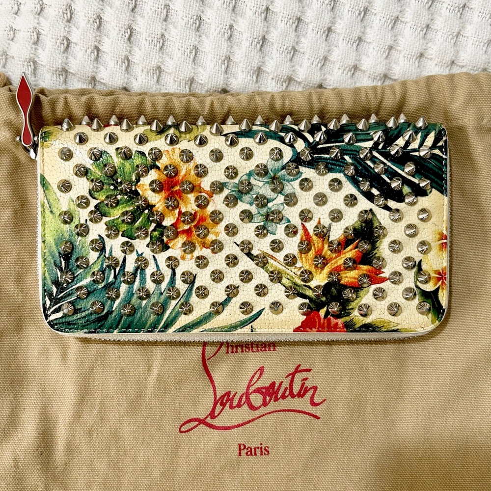 Christian Louboutin Hawaii floral Panettone wallet *full inclusion*